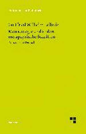 Monadologie und andere metaphysische Schriften de Gottfried Wilhelm Leibniz