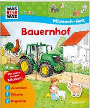 WAS IST WAS Junior Mitmach-Heft Bauernhof de Sabine Schuck