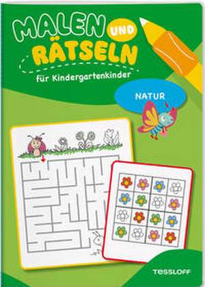 Malen und Rätseln für Kindergartenkinder. Natur de Nadja Schwendemann