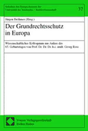 Der Grundrechtsschutz in Europa de Jürgen Bröhmer