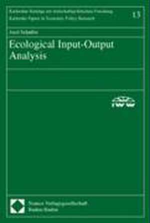 Ecological Input-Output Analysis. Dissertation de Axel Schaffer