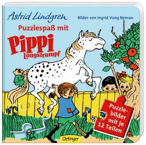 Puzzlespaß mit Pippi Langstrumpf de Astrid Lindgren