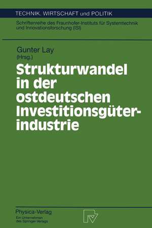 Strukturwandel in der ostdeutschen Investitionsgüterindustrie de Gunter Lay