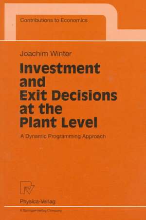 Investment and Exit Decisions at the Plant Level: A Dynamic Programming Approach de Joachim Winter