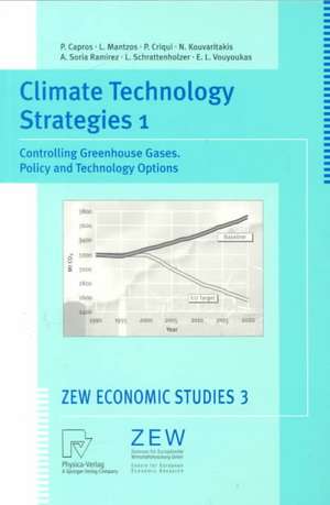 Climate Technology Strategies 1: Controlling Greenhouse Gases. Policy and Technology Options de Pantelis Capros