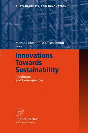 Innovations Towards Sustainability: Conditions and Consequences de Marco Lehmann-Waffenschmidt