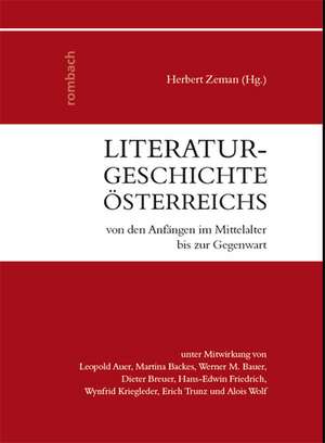 Literaturgeschichte Österreichs de Herbert Zeman