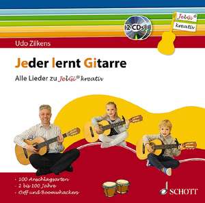 Jeder lernt Gitarre - Alle Lieder zu "JelGi kreativ" 2 CDs de Udo Zilkens