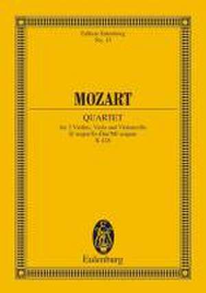 Streichquartett Es-Dur de Wolfgang Amadeus Mozart