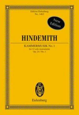 Kammermusik Nr. 1 op. 24 de Paul Hindemith