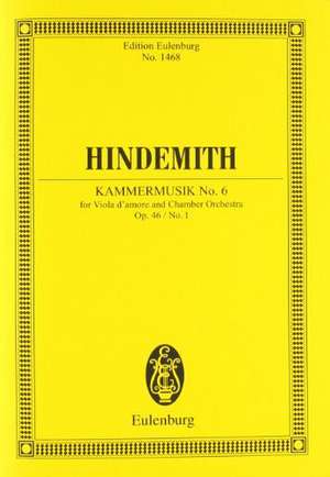 Kammermusik No. 6 de Paul Hindemith