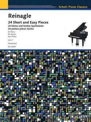 24 Short and Easy Pieces. Klavier de Alexander Reinagle