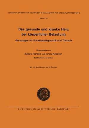 Das Gesunde und Kranke Herz bei körperlicher Belastung: Grundlagen für Funktionsdiagnostik und Therapie de Rudolf Thauer