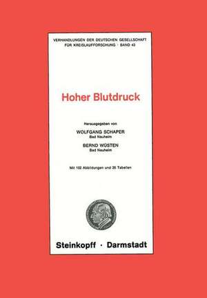 Hoher Blutdruck de Wolfgang Schaper