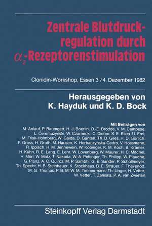 Zentrale Blutdruckregulation durch α2-Rezeptorenstimulation de K. Hayduk