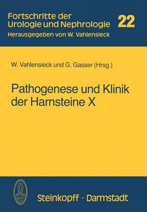 Pathogenese und Klinik der Harnsteine X: (Bericht über das Symposium in Bonn vom 21.–23.4.1983) de W. Vahlensieck