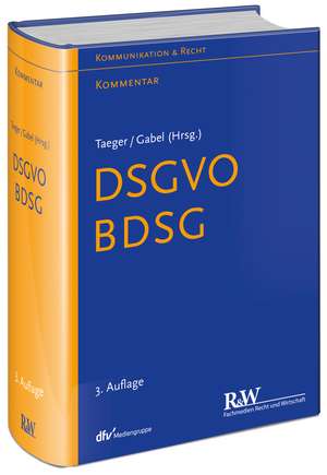 DSGVO - BDSG de Jürgen Taeger