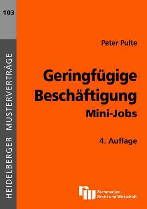 Geringfügige Beschäftigung de Peter Pulte