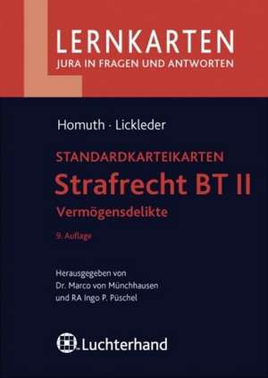 Strafrecht BT II - Vermögensdelikte de Andreas Homuth