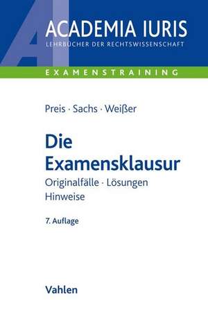 Die Examensklausur de Ulrich Preis