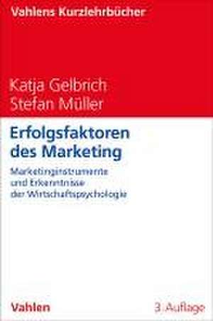 Erfolgsfaktoren des Marketing de Katja Gelbrich