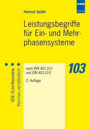 Leistungsbegriffe für Ein- und Mehrphasensysteme de Helmuth Späth