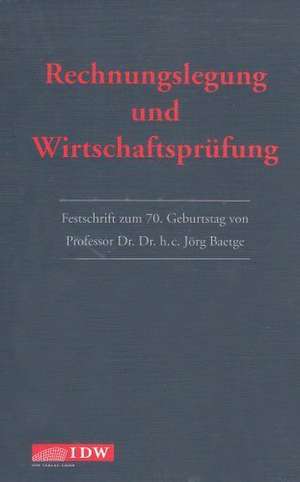 Rechnungslegung und Wirtschaftsprüfung de Hans-Jürgen Kirsch