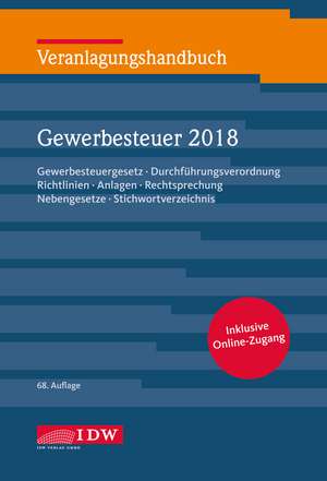 Veranlagungshandb. Gewerbesteuer 2018 de Karl-Heinz Boveleth