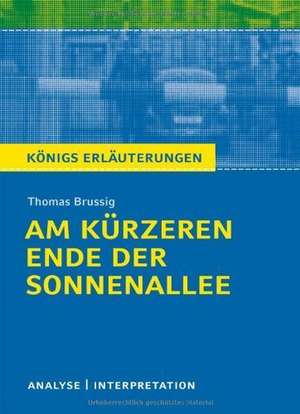 Am kürzeren Ende der Sonnenallee. Textanalyse und Interpretation zu Thomas Brussig de Thomas Brussig