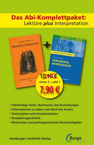 Irrungen, Wirrungen - Lektüre plus Interpretation: Königs Erläuterung + kostenlosem Hamburger Leseheft von Theodor Fontane. de Theodor Fontane