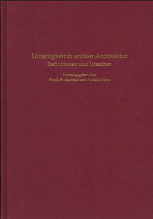 Unfertigkeit in antiker Architektur de LVR Amt für Denkmalpflege