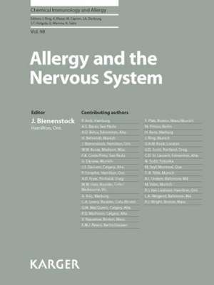 Allergy and the Nervous System de John Bienenstock