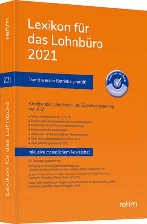 Lexikon für das Lohnbüro 2021 de Wolfgang Schönfeld