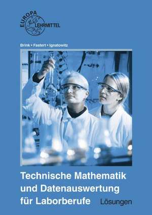 Technische Mathematik und Datenauswertung für Laborberufe / Lösungen zu 71713 de Klaus Brink