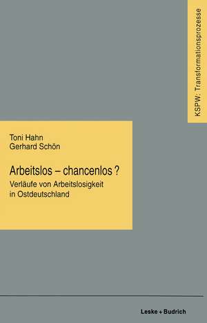 Arbeitslos — chancenlos?: Verläufe von Arbeitslosigkeit in Ostdeutschland de Toni Hahn