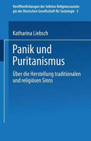 Panik und Puritanismus: Über die Herstellung traditionalen und religiösen Sinns de Katharina Liebsch