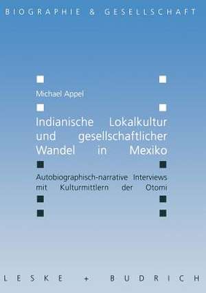 Indianische Lokalkultur und gesellschaftlicher Wandel in Mexiko: Autobiographisch-narrative Interviews mit Kulturmittlern der Otomi de Michael Appel