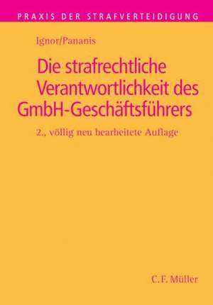 Die strafrechtliche Verantwortlichkeit des GmbH-Geschäftsführers de Thomas Rotsch