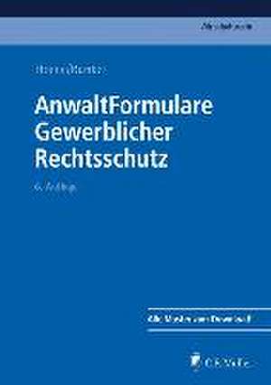 AnwaltFormulare Gewerblicher Rechtsschutz de Verena Hoene