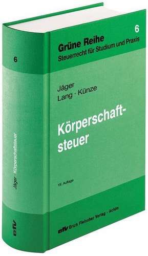 Körperschaftsteuer de Friedbert Lang