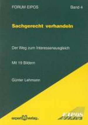 Sachgerecht verhandeln de Günter Lehmann