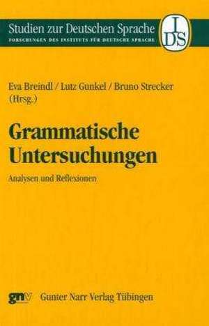 Grammatische Untersuchungen de Eva Breindl