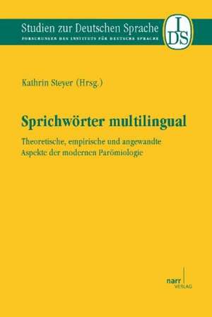 Sprichwörter multilingual de Kathrin Steyer