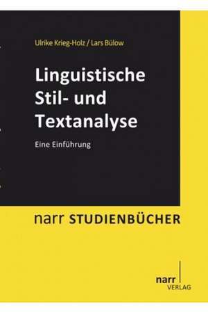 Linguistische Stil- und Textanalyse de Ulrike Krieg-Holz