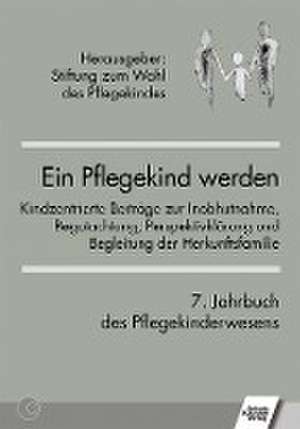 Ein Pflegekind werden. 7. Jahrbuch des Pflegekinderwesens de Stiftung zum Wohl des Pflegekindes