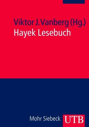 Hayek Lesebuch de Viktor J. Vanberg