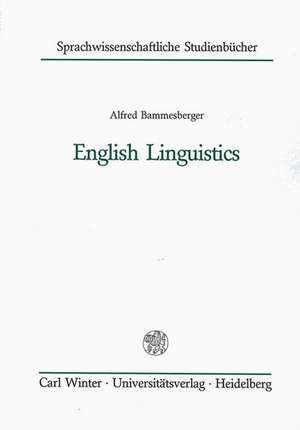 English Linguistics de Alfred Bammesberger