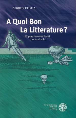 'A Quoi Bon La Litterature?' de Sigrid Irimia