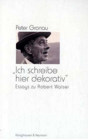 "Ich schreibe dekorativ" de Peter Gronau