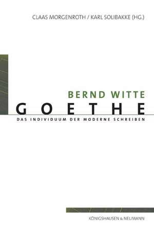 Goethe de Bernd Witte